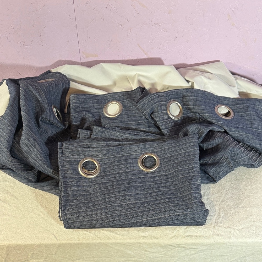 Blue Grommet Curtains